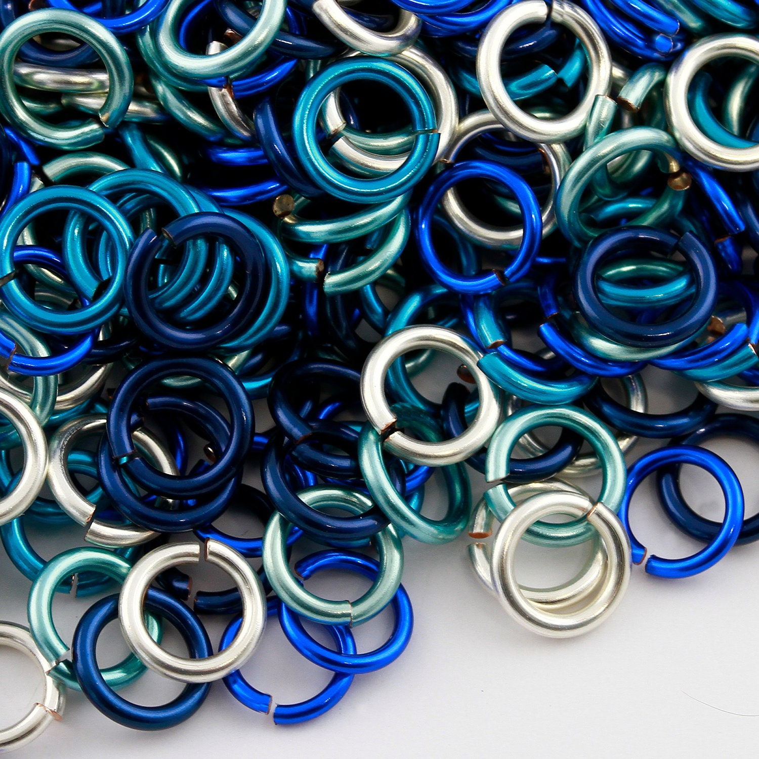 Jumprings - 18 gauge Ocean Mix, 1 oz. package