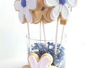 Flower Boquet Cookie Favors (1 dozen cookies on sticks)