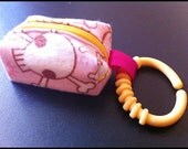 MINI zipper pouch perfect for pacifiers or other small items Kawaii Skulls