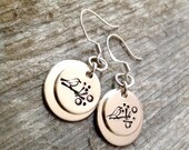 Bird Earrings- Valentines Gift- Sterling Silver- Nature Jewelry- Dainty Earrings