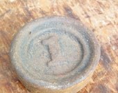 Industrial Cast Iron Scale Weight / Number 1 / Paper Weight