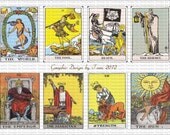 Tarot Cards Digital Image Sheet for Cards, Tags, ACEO, ATC Personal and Commercial Use