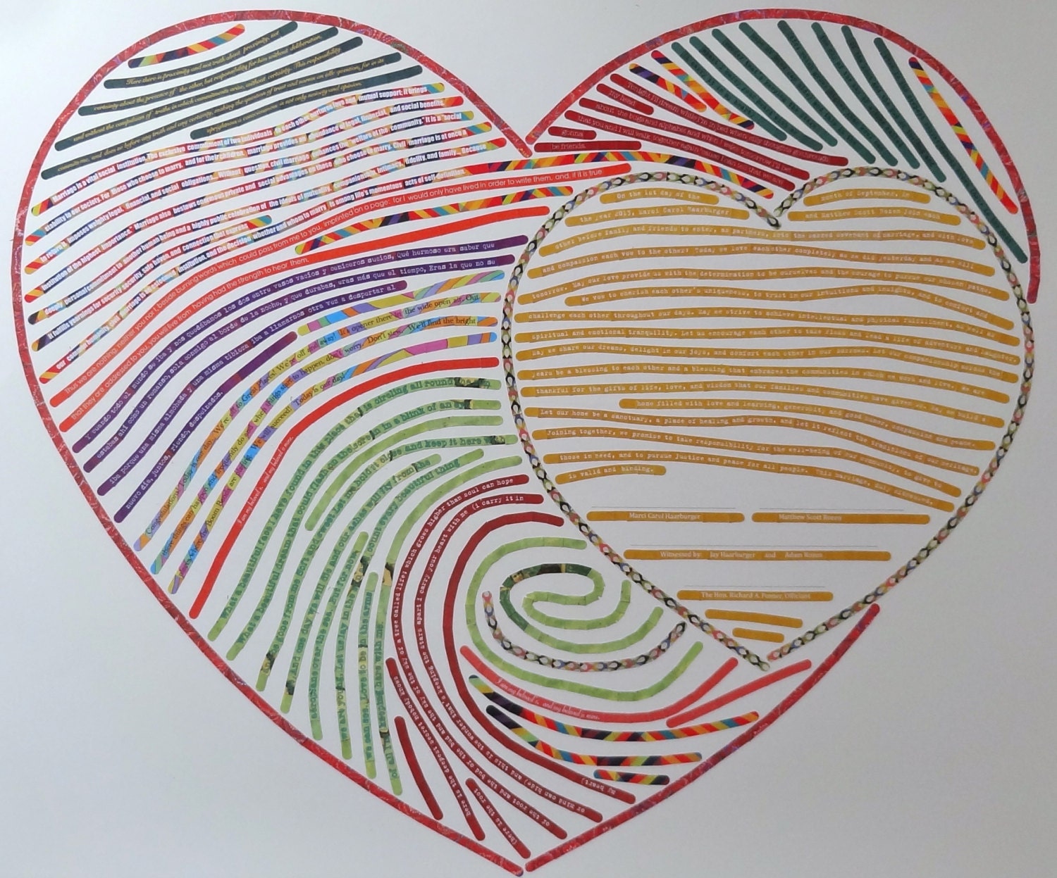 Custom Ketubah / Wedding Contract - Modern, Colorful, Completely Personalized