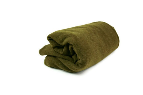 Vintage Army Wool Blanket Olive Green - VintageHorde