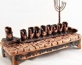 The Wall Copper Menorah by Rami Zamir