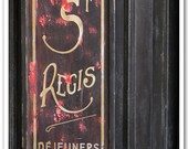 5x7 fine art photograph /// cafe st. regis /// paris photo by lesley sico