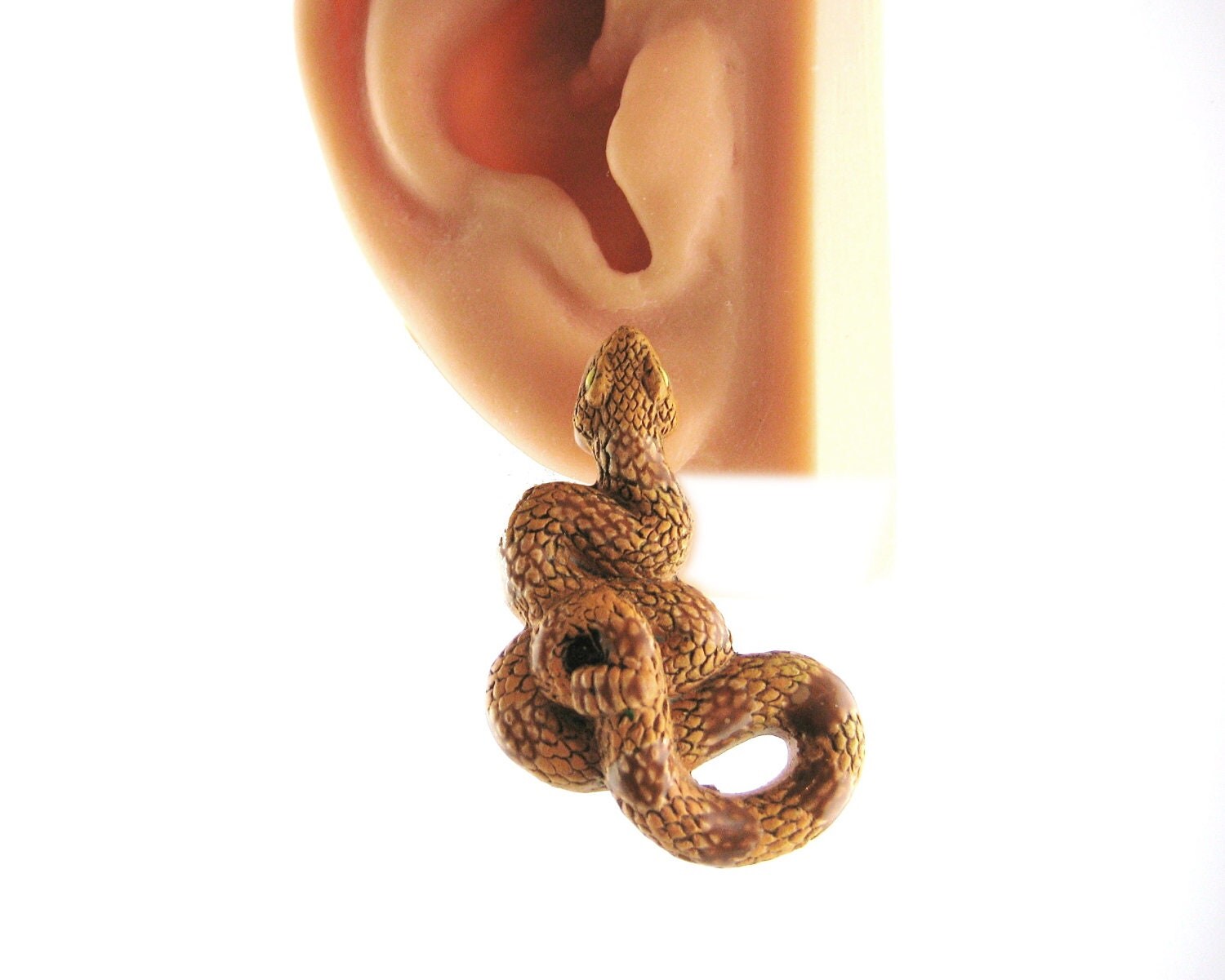Snake Earrings on Biting Snake Earrings   Snake Jewelry Snake Stud Earring Posts