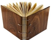 Wood Covered Handcrafted Journal Coptic Bound 6x 6 Inches