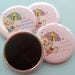 Baby Sprinkle Favors - Personalized 2.25 Inch Button Magnets - 20 Magnets
