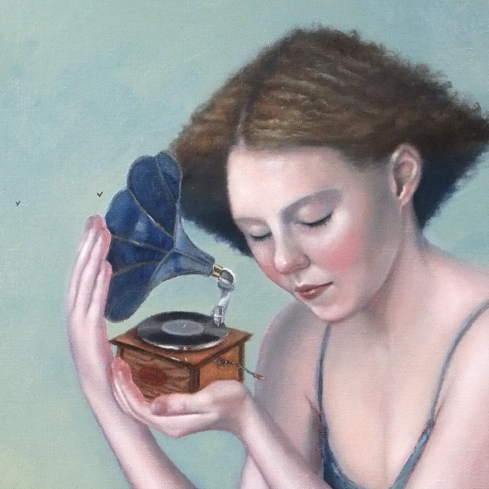 Feeling The Music -- signed (8x10)  Print of an Original Oil Painting