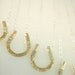 Horseshoe Necklace Silver and Gold