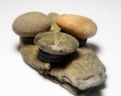 Beach Stone Magnet Supplies- Home Decor Natural Organic Pebbles, River Rocks- Eco Friendly Housewares