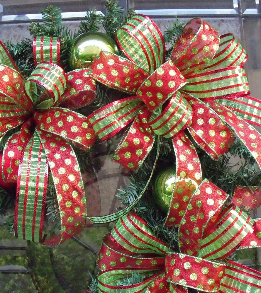 Candy Cane Wreath, Christmas Wreath, Candy Cane Decoration, Door Decor, Dots & Stripes