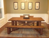 XBase Dining Table Antique Oak or Pine