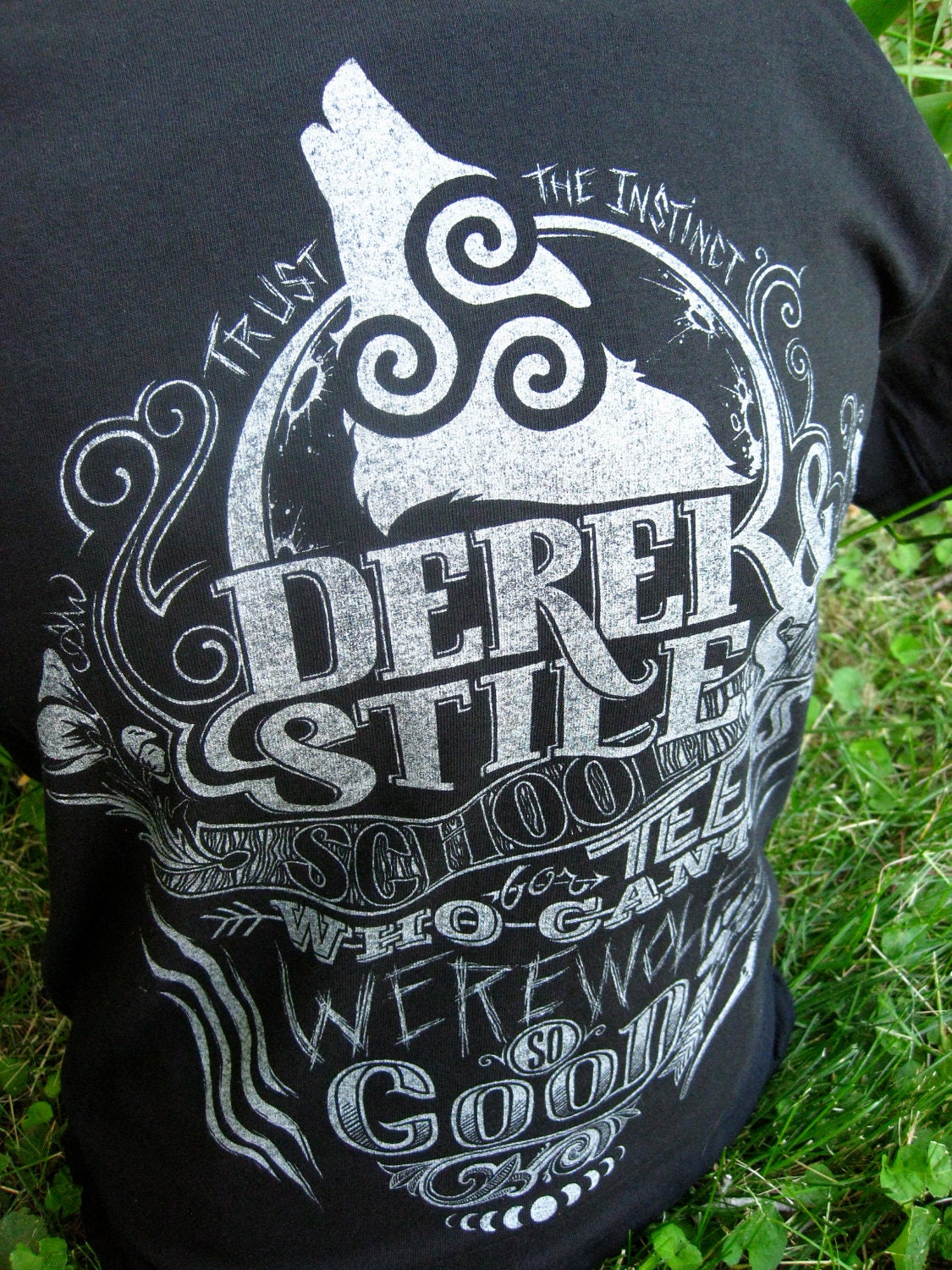 Teen Wolf T-Shirt - Derek and Stiles School for Teens Who Can't Werewolf - Hand Screen Printed