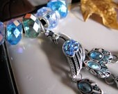 Blue and Green Peacock Glamor Necklace