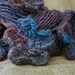 Flower Power Handspun Crocheted British Bluefaced Leicester Wool Art Yarn - 64Mtrs 70Yds