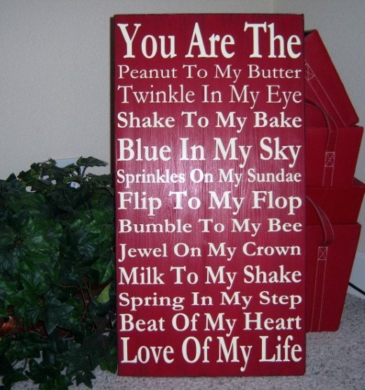 You Are The Peanut To My Butter, Love Of My Life , Typography Wood Sign, Subway Art Sign, Weddings, Wedding Signs