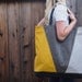 Angled weekender bag. Over sized duffel, tote, or travel bag.
