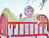 0-6 month Pixie Rose Bonnet crochet pattern