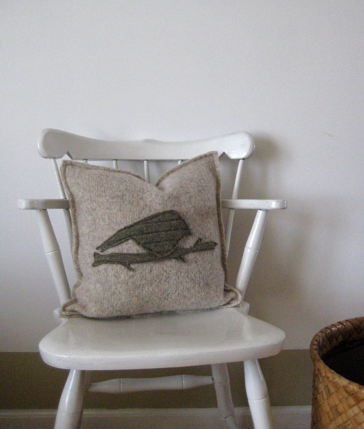 Sweater Pillow Decorative Throw Pillow Natural Bird Home Decor