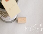 LOVEBIRD'S INITIALS Custom Stamp