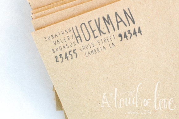 FAMILY Personalized Return Address Stamp