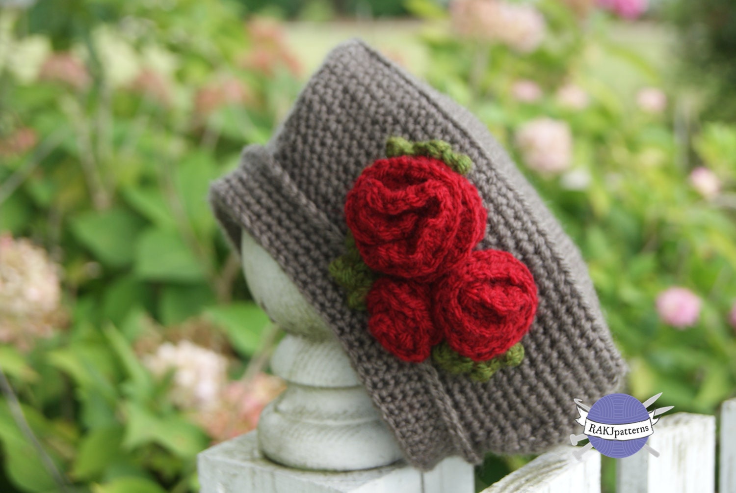 Crochet PATTERN Rosey Posey Hat