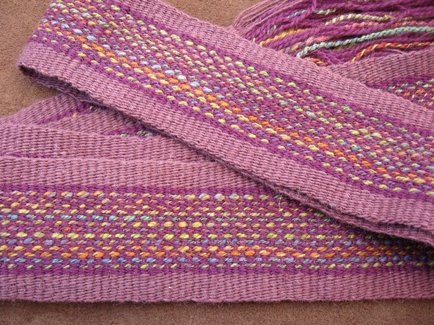 Woven Sash Handspun Wool