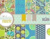 Soul Blossoms by Amy Butler- 22 - 10" x 10" Quilting Fabric Squares- layer cake- Bliss Palette