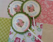 Shabby Chic Owl Cupcake Toppers Il_170x135