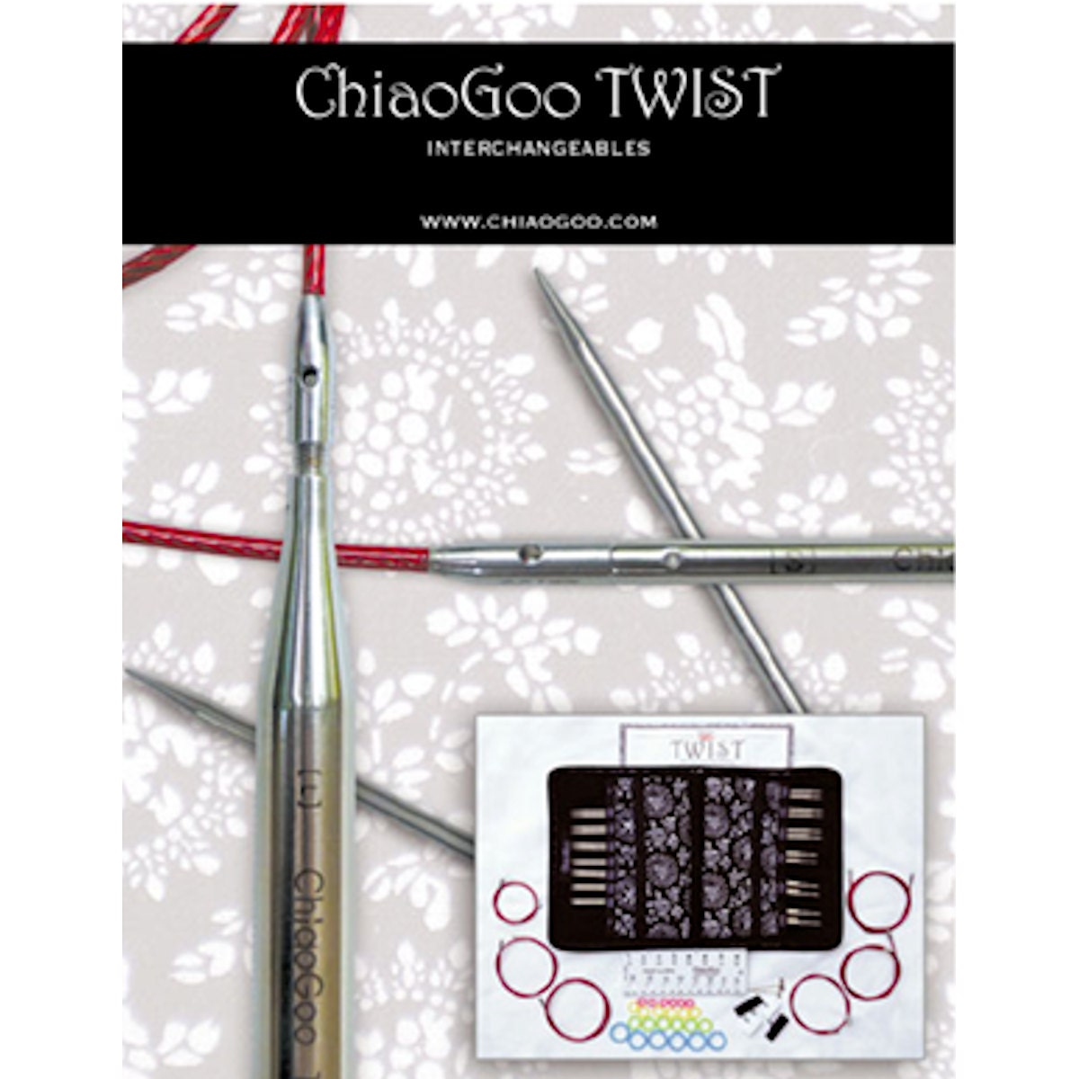 7500-C ChiaoGoo RED Lace Interchangeable Set Complete