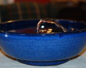 Cat Drinking Fountain, Handmade, Foodsafe -  "Mouse Serene" - 10 Plus Inch Diameter