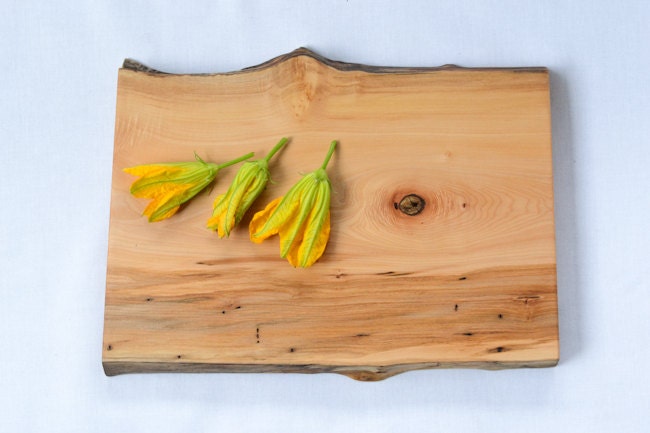 Wooden Serving Board, Natural Edge Salvaged Maple 877, Ready to Ship