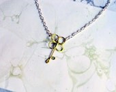 Four Leaf Clover Necklace - Luck of the Irish Green Shamrock Necklace - Saint Patricks Day - St. Patty's Day jewelry