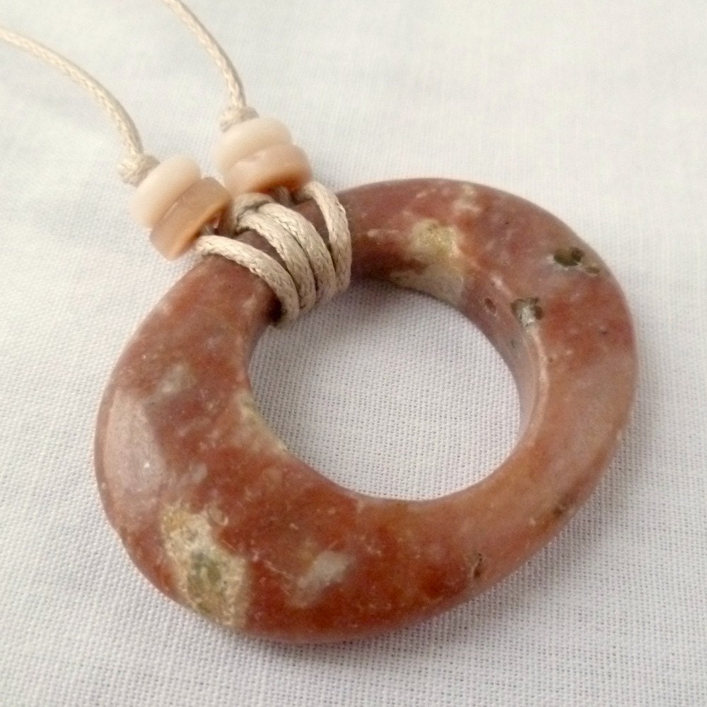 Nursing Necklace Organic Pink Lepidolite