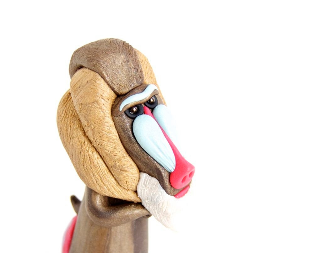 Mandrill Sculpture by Bonjour Poupette