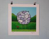 Sheep. Sheepbot giclee.
