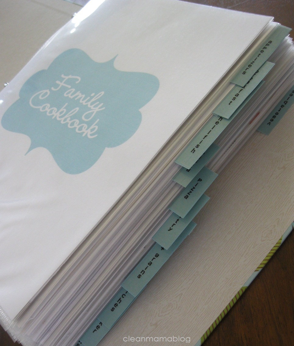 Recipe Binder Kit - 41 documents - INSTANT DOWNLOAD