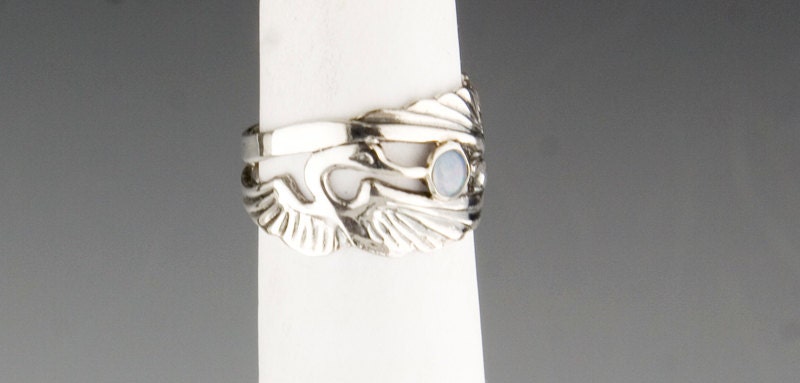Flying Swan Sterling Silver Ring