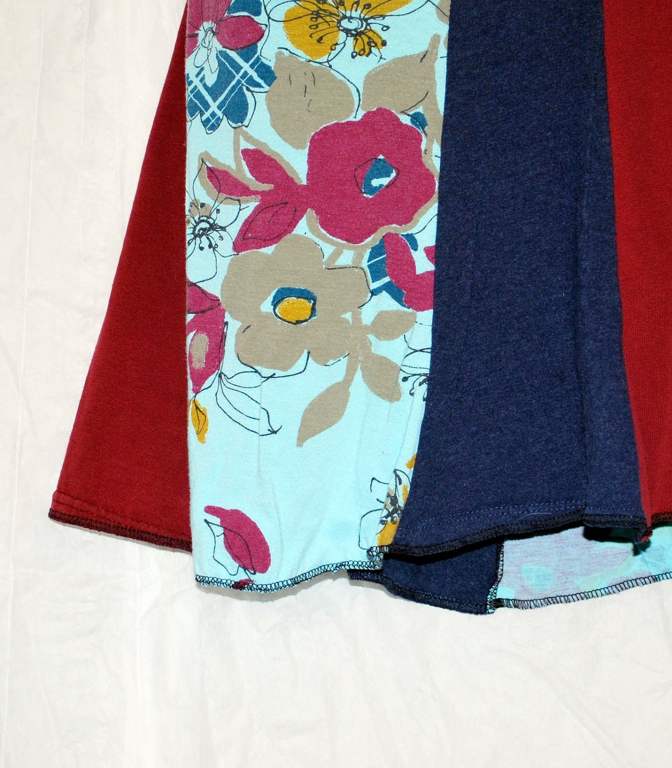 floral tee shirt skirt