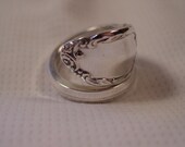 A Spoon Rings Plus Beautiful Spoon Ring Size 10 Handmade Silverware Jewelry t434