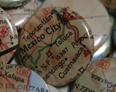 Mapa de México - Map Button Set - 4 Buttons