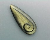 Reserved for MB - Gold Sheen Obsidian Carved Cabochon