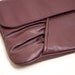 Vintage Leather Clutch - 80s Rectangle Purse - Dark Oxblood