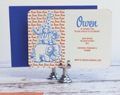 2nd Birthday Letterpress Invitations - Animal Stack