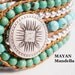 CUSTOM: Single Leather Wrap Cuff Turquoise Magnesite Silver Silver Plate