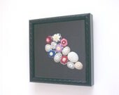 Crochet Stones with Black Shadowbox by Arzu