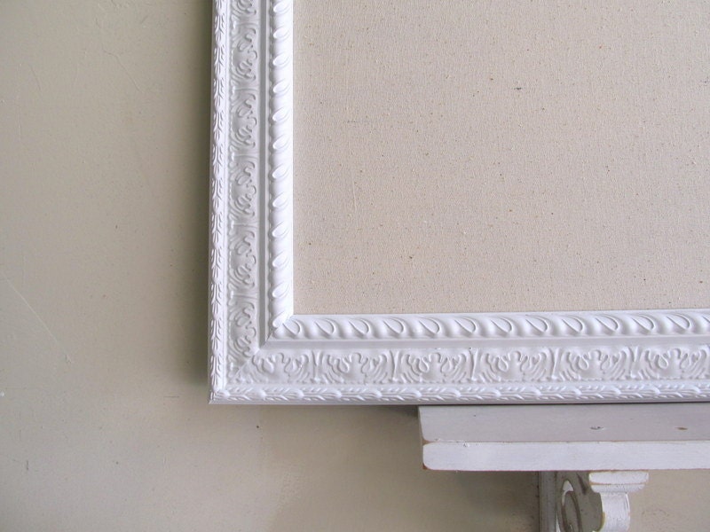 LARGE Bulletin Board Framed Memo Board Magnet Board Craft Room Kitchen Organizer Inspiration Board Wedding Decor Office - MORE COLORS