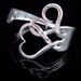 Silverware Jewelry - Fork Bracelet in Original Intertwining Hearts Design